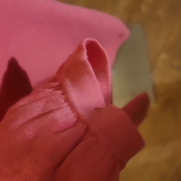 Talbots Coral Knit Top with Back Bow Detail - Picture 3 of 5